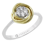 ZR2395 Right Hand Ring in 14k Gold with Diamonds