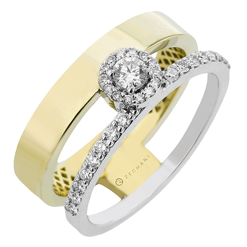 ZR2396 Right Hand Ring in 14k Gold with Diamonds