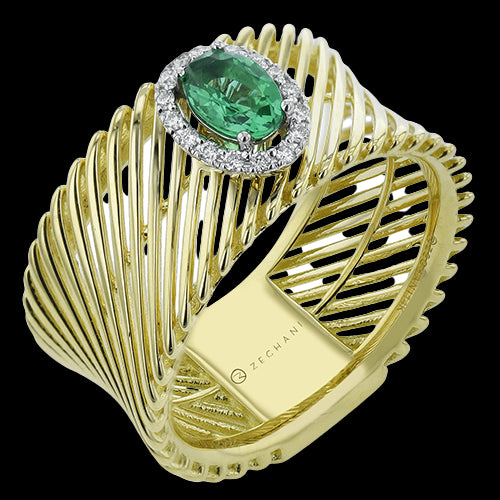 ZR2398 Color Ring in 14k Gold with Diamonds
