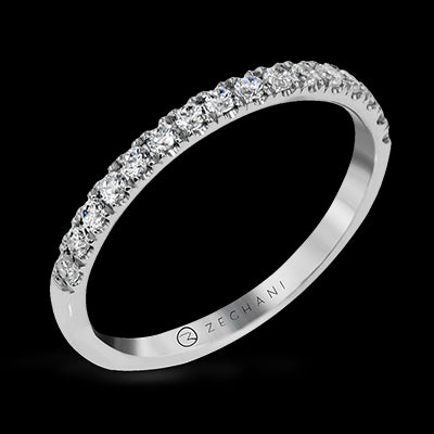 ZR23SPWB Wedding Band in 14k Gold with Diamonds