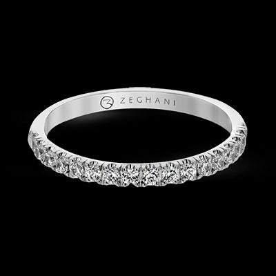 ZR23SPWB Wedding Band in 14k Gold with Diamonds