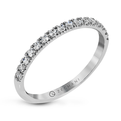 ZR23SPWB Wedding Band in 14k Gold with Diamonds