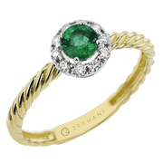 ZR2401-Y Color Ring in 14k Gold with Diamonds