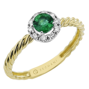ZR2401-Y Color Ring in 14k Gold with Diamonds