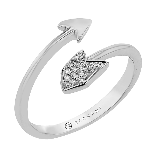 ZR2410 Right Hand Ring in 18k Gold with Diamonds