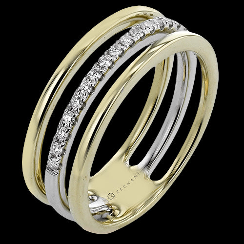 ZR2413 Right Hand Ring in 14k Gold with Diamonds