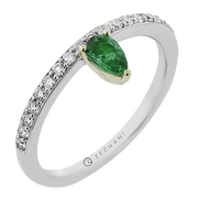 ZR2414 Color Ring in 14k Gold with Diamonds
