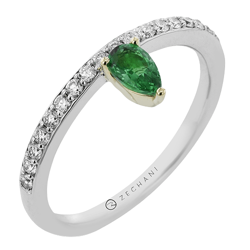 ZR2414 Color Ring in 14k Gold with Diamonds