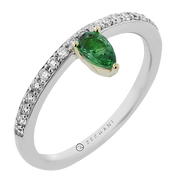 ZR2414 Color Ring in 14k Gold with Diamonds