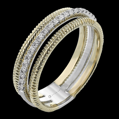 ZR2430 Right Hand Ring in 14k Gold with Diamonds