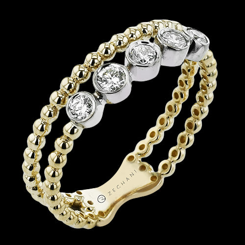 ZR2435 Right Hand Ring in 14k Gold with Diamonds