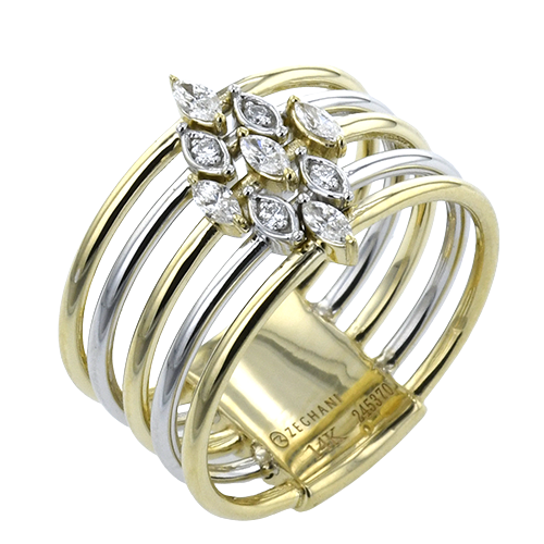 ZR2439 Right Hand Ring in 14k Gold