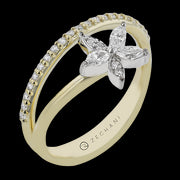 ZR2444 Right Hand Ring in 14k Gold with Diamonds