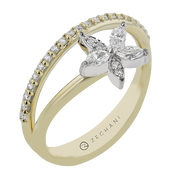 ZR2444 Right Hand Ring in 14k Gold with Diamonds