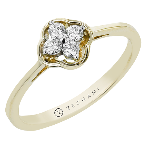 ZR2446 Right Hand Ring in 14k Gold with Diamonds