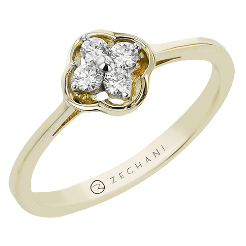 ZR2446 Right Hand Ring in 14k Gold with Diamonds