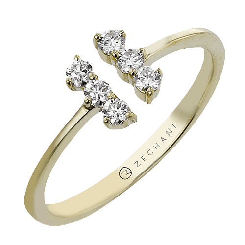 ZR2447 Right Hand Ring in 14k Gold with Diamonds