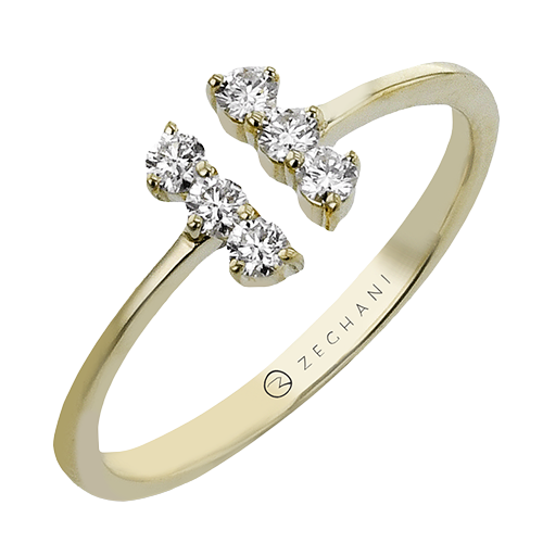 ZR2447 Right Hand Ring in 14k Gold with Diamonds