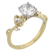 ZR2452 Engagement Ring in 14k Gold