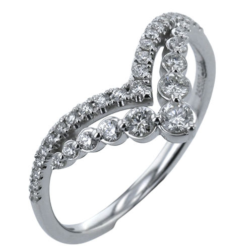 ZR2455 Right Hand Ring in 14k Gold with Diamonds