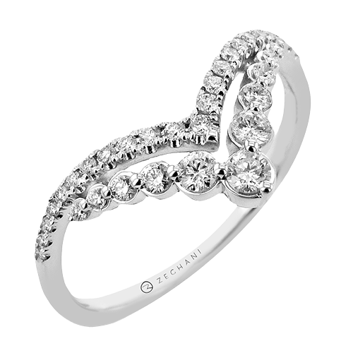 ZR2455 Right Hand Ring in 14k Gold with Diamonds