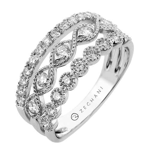 ZR2456 Right Hand Ring in 14k Gold with Diamonds