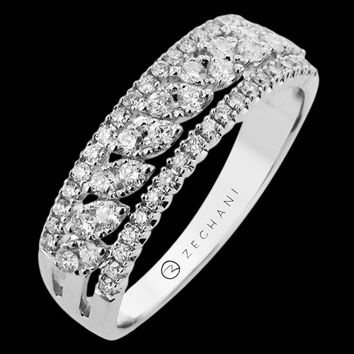 ZR2457 Right Hand Ring in 14k Gold with Diamonds