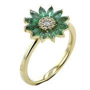 ZR2458-Y Color Ring in 14k Gold with Diamonds