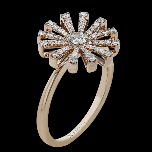 ZR2464 Right Hand Ring in 14k Gold with Diamonds