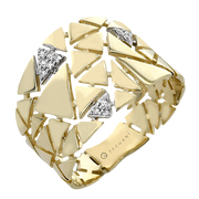 ZR2471 Right Hand Ring in 14k Gold with Diamonds