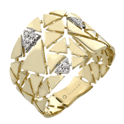 ZR2471 Right Hand Ring in 14k Gold with Diamonds