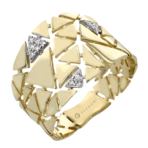 ZR2471 Right Hand Ring in 14k Gold with Diamonds