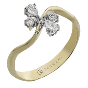 ZR2475 Right Hand Ring in 14k Gold with Diamonds
