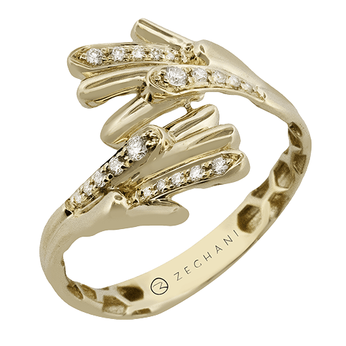 ZR2489 Right Hand Ring in 14k Gold with Diamonds