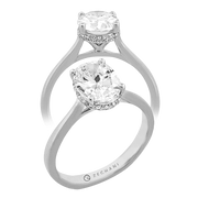 ZR2494-OV Engagement Ring in 14k Gold with Diamonds