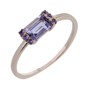 ZR2495-R Color Ring in 14k Gold with Diamonds