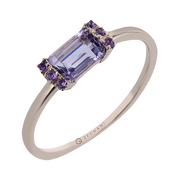 ZR2495-R Color Ring in 14k Gold with Diamonds