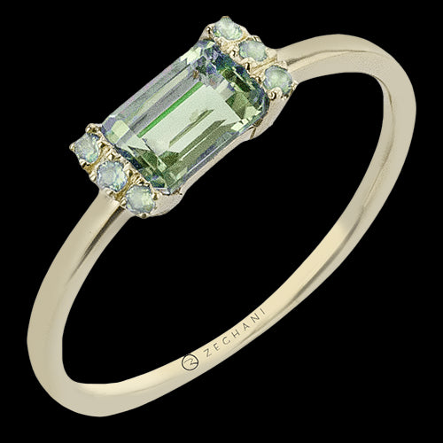 ZR2495-Y Color Ring in 14k Gold with Diamonds