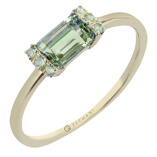 ZR2495-Y Color Ring in 14k Gold with Diamonds