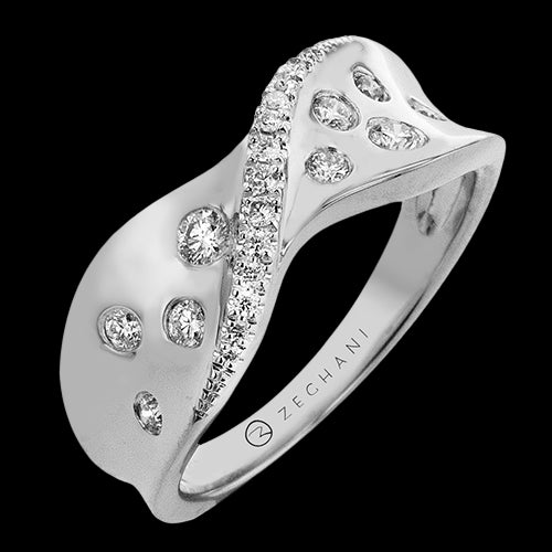 ZR2498 Right Hand Ring in 14k Gold with Diamonds