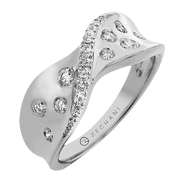 ZR2498 Right Hand Ring in 14k Gold with Diamonds