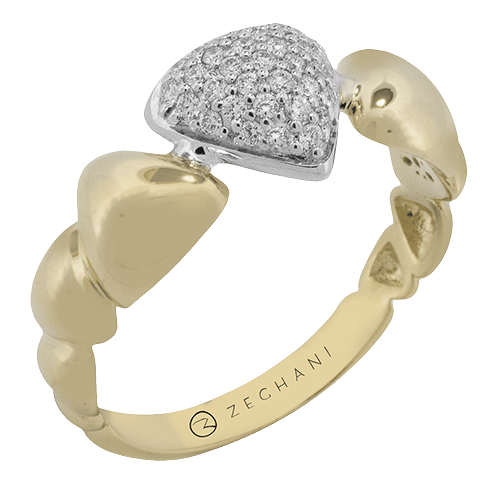 ZR2507 Right Hand Ring in 14k Gold with Diamonds