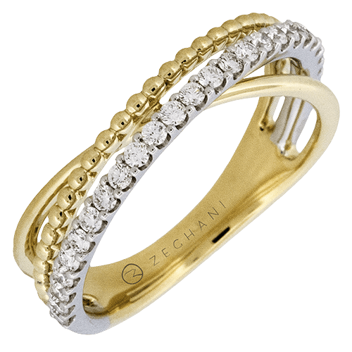 ZR2508 Right Hand Ring in 14k Gold with Diamonds