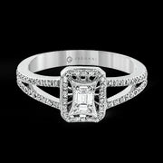 ZR251 Engagement Ring in 14k Gold with Diamonds