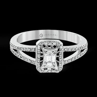 ZR251 Engagement Ring in 14k Gold with Diamonds
