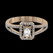 ZR251 Engagement Ring in 14k Gold with Diamonds