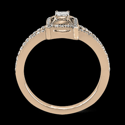 ZR251 Engagement Ring in 14k Gold with Diamonds