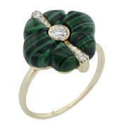 ZR2519 Color Ring in 14k Gold with Diamonds