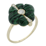 ZR2519 Color Ring in 14k Gold with Diamonds