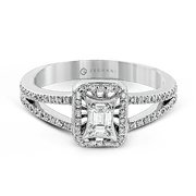 ZR251 Engagement Ring in 14k Gold with Diamonds